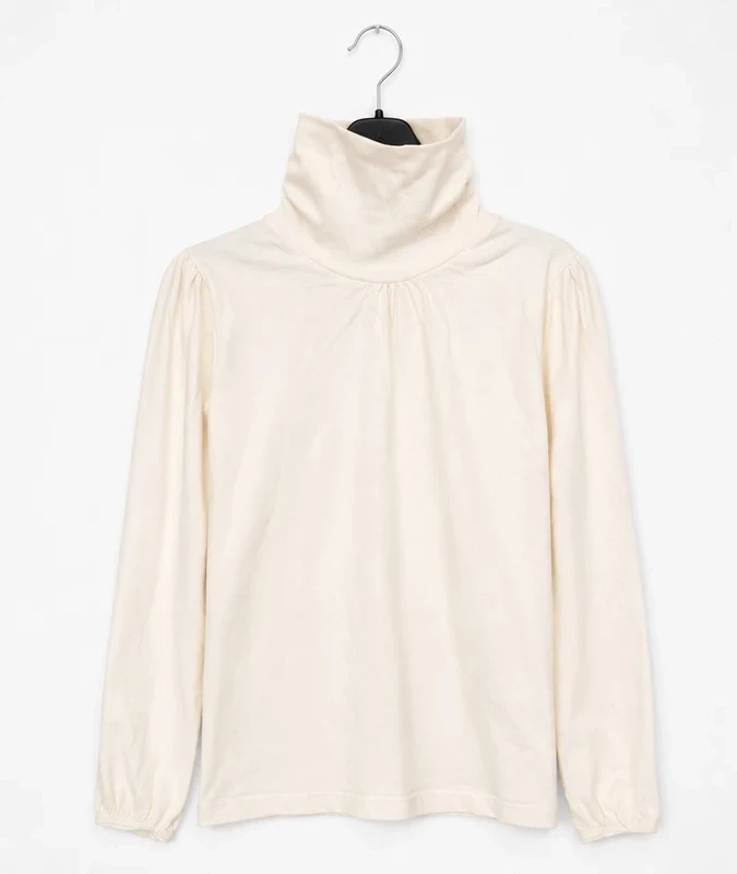 Sous-pull col roulé 3 Suisses écru - Manches longues - 12 ans